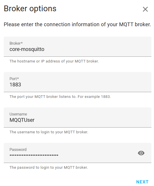 MQTT Broker Options